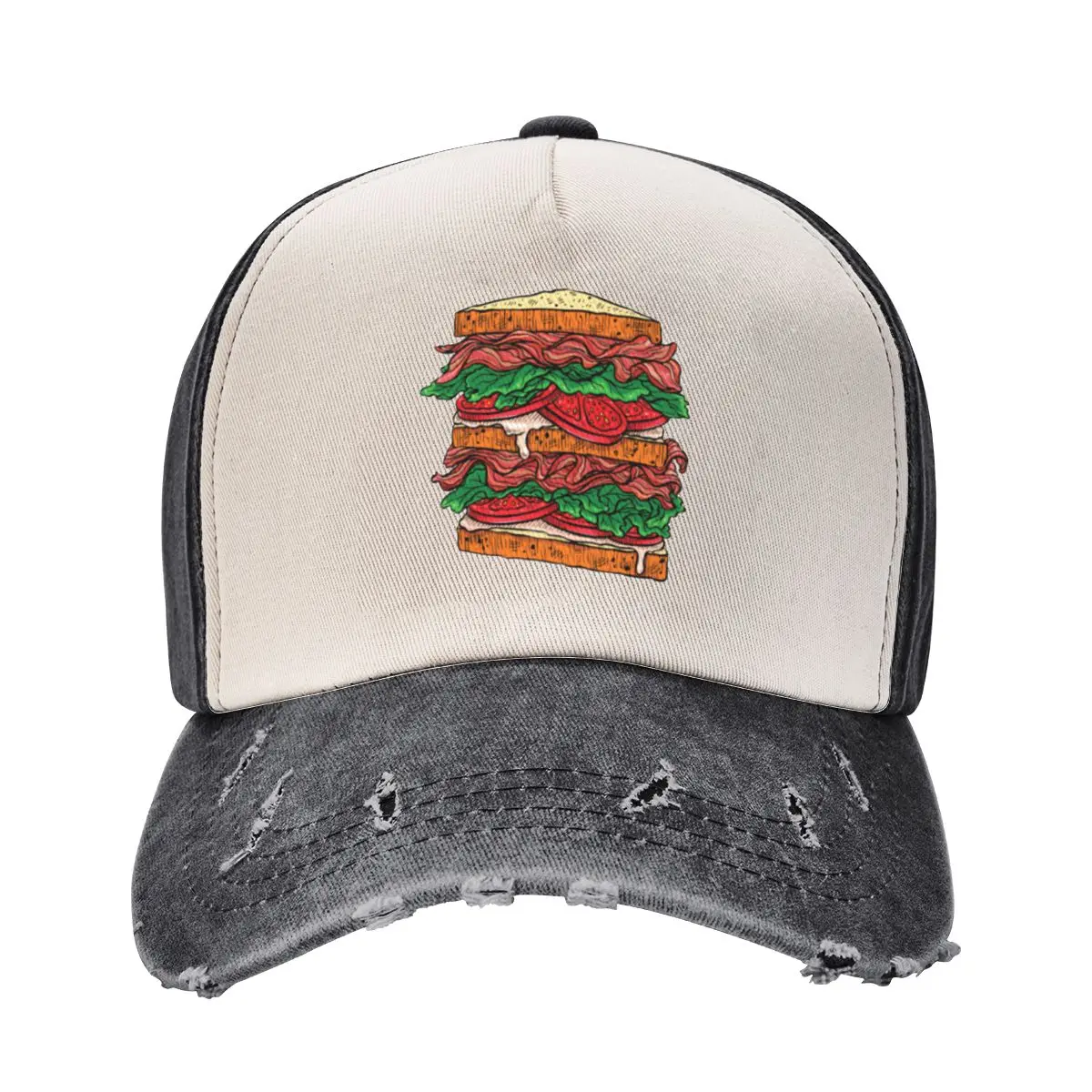 Triple Decker Bacon Sandwich Baseball Cap Rugby Luxury Brand Luxury Woman Men's