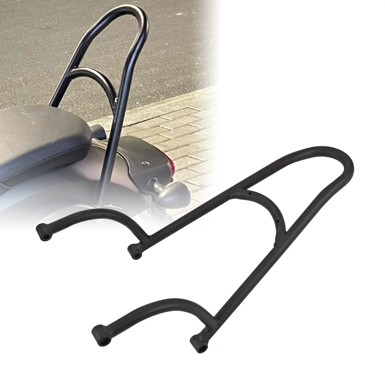 Motorcycle Black Passenger Backrest Sissy Bar Pad For Honda Rebel CMX 300 CMX500 2017-2022 image 2