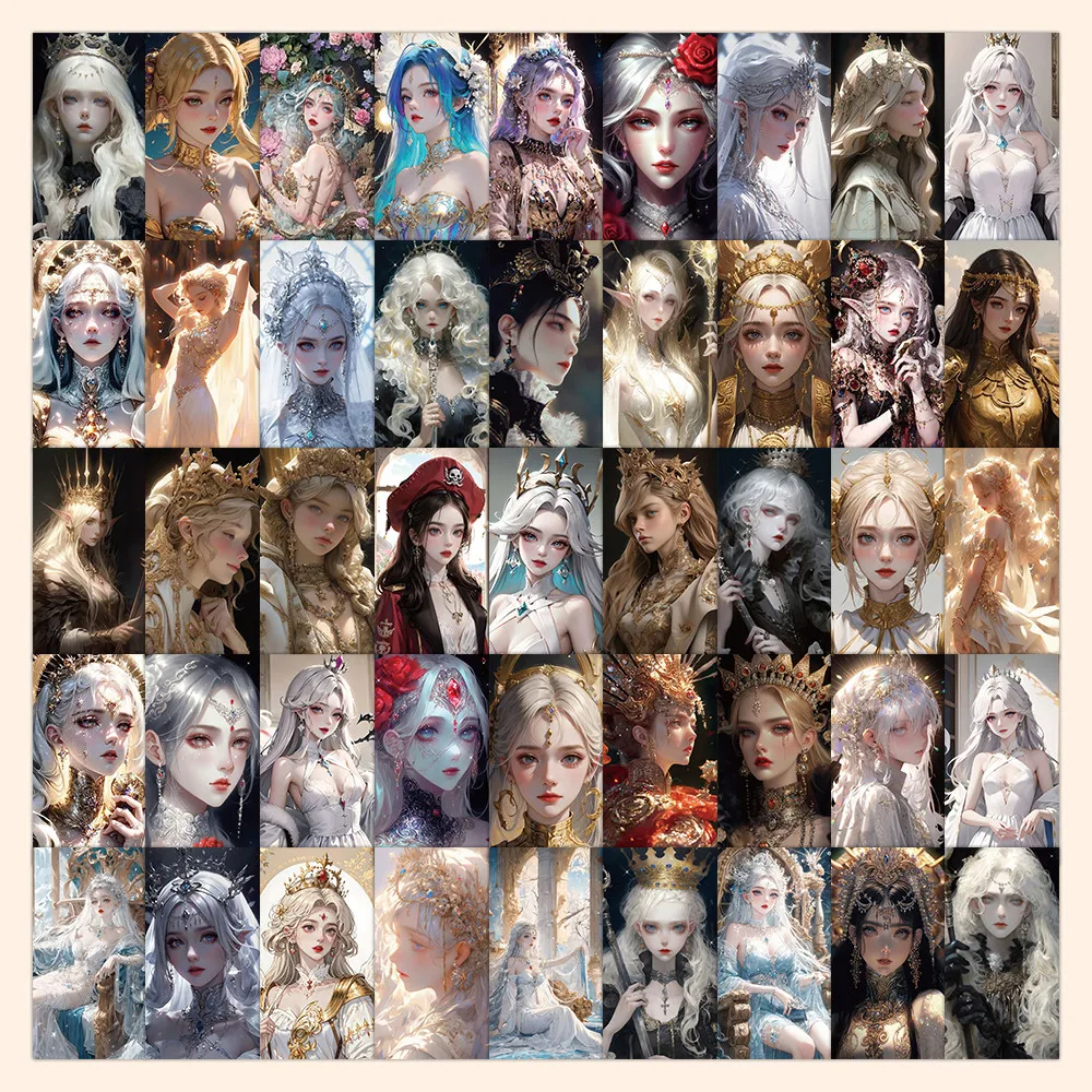 63PCS Elegant Queen Stickers - Stylish Decor for Notebooks, Phones & DIY Crafts AnimeWorlds Store