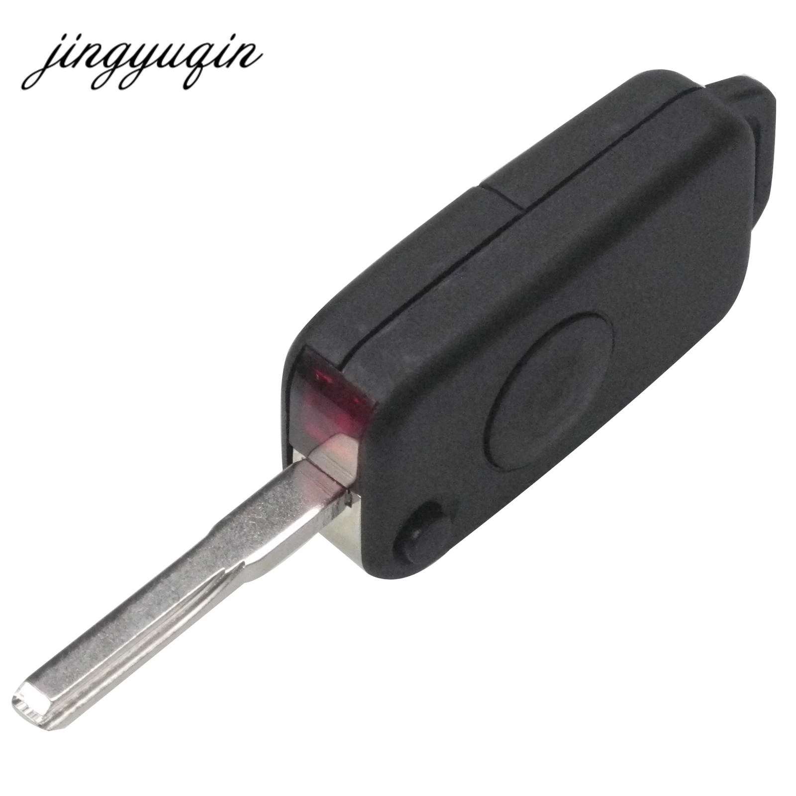 jingyuqin 1 Button Remote Folding Key Flip Shell Case Uncut Blank For Mercedes for Benz C AMG CL ML SL E SEC