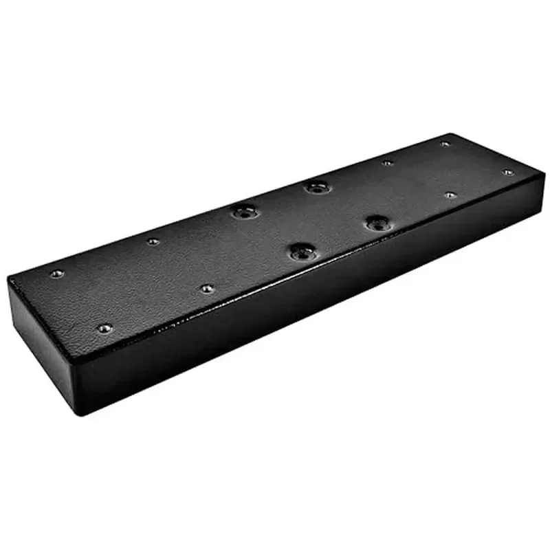 Box Spreader Bar Two Mailbox Applications Black Electrogalvanized Steel with Powder Coated Finish Easy Installation Compatible