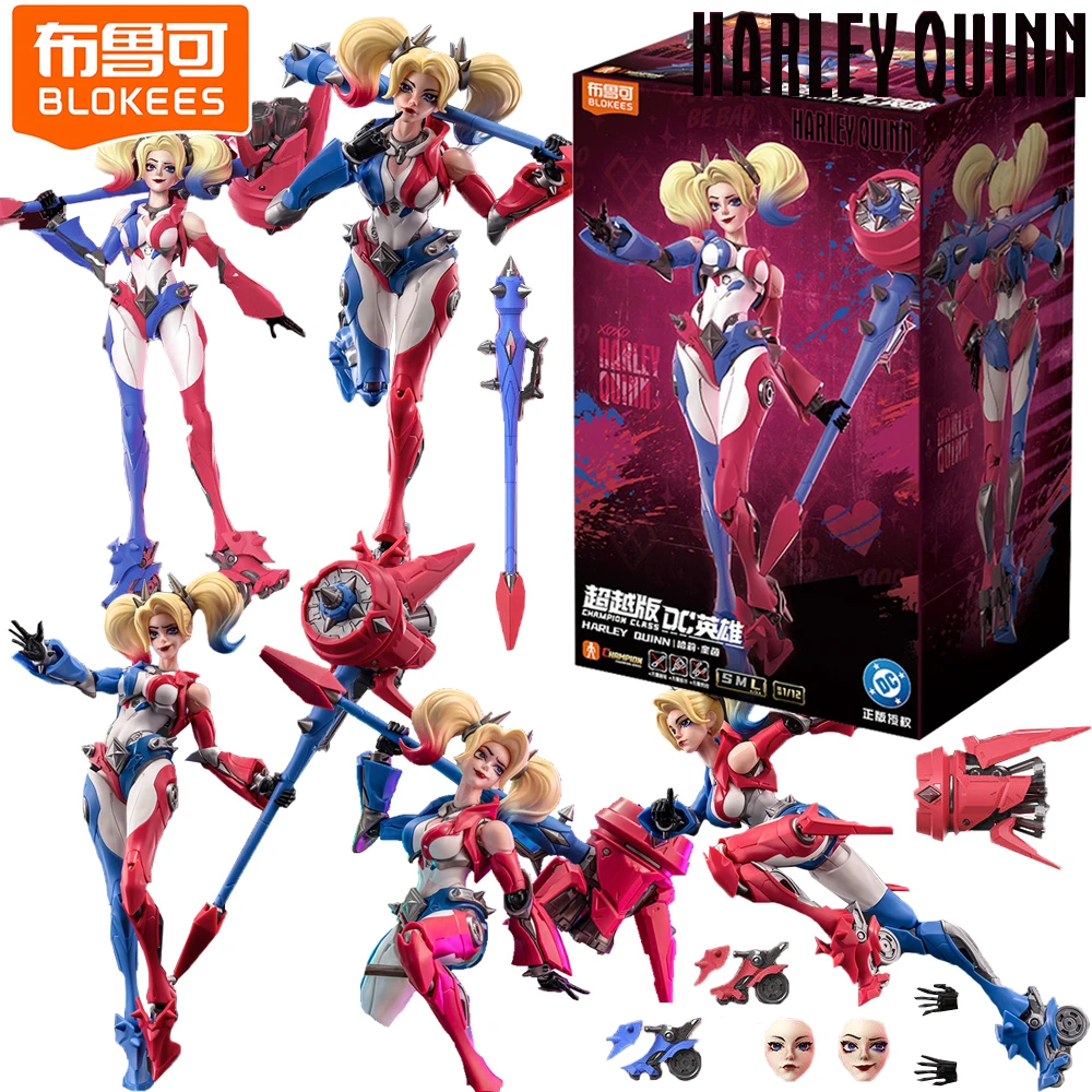 

Genuine Official BLOKEES DC Hero Harley Quinn Action Toy Figures Trendy Classic Charm IP Creative Design Cool Model Popular Gift