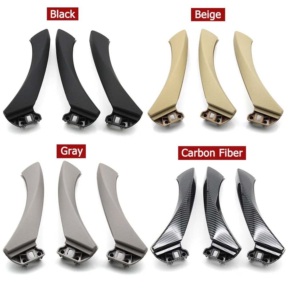 Interior Door Pull Handle Set LHD RHD Beige Black Gray For BMW 3 Series E90 E91 E92 316 318 320 325 328i 2004-2012 Replacement