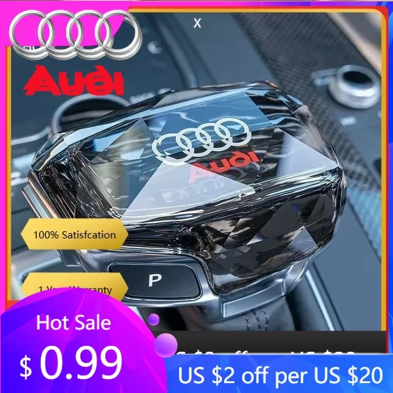 

Накладка на ручку КПП (хрусталь) для Audi Q7 A6 Q8 SQ5 A5 A4 S4 RS5 RS6 A7 SQ8 2016-2022 (для праворульных авто)