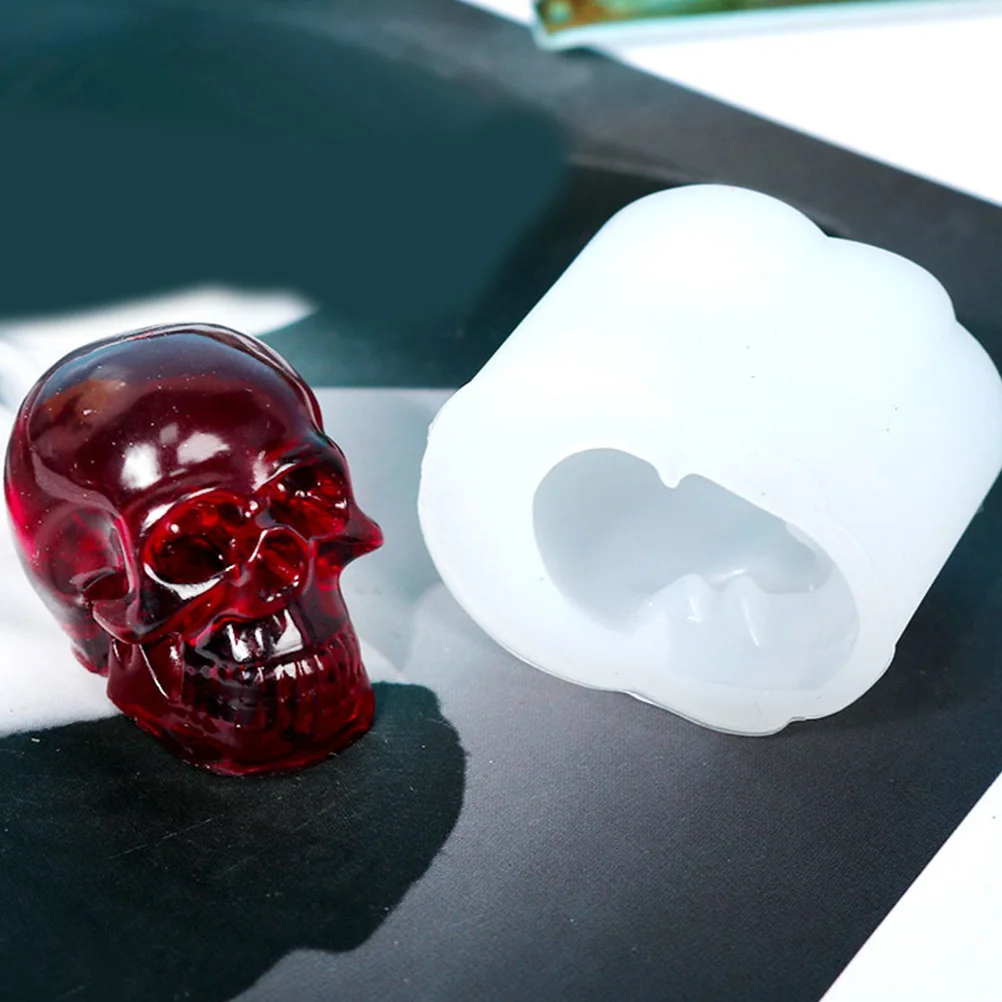 

10 Pcs Skull Silicone Molds Necklace Pendant Jewelry Earring Crafts Transparent Flexible Easy Clean Creativity DIY Casting molds