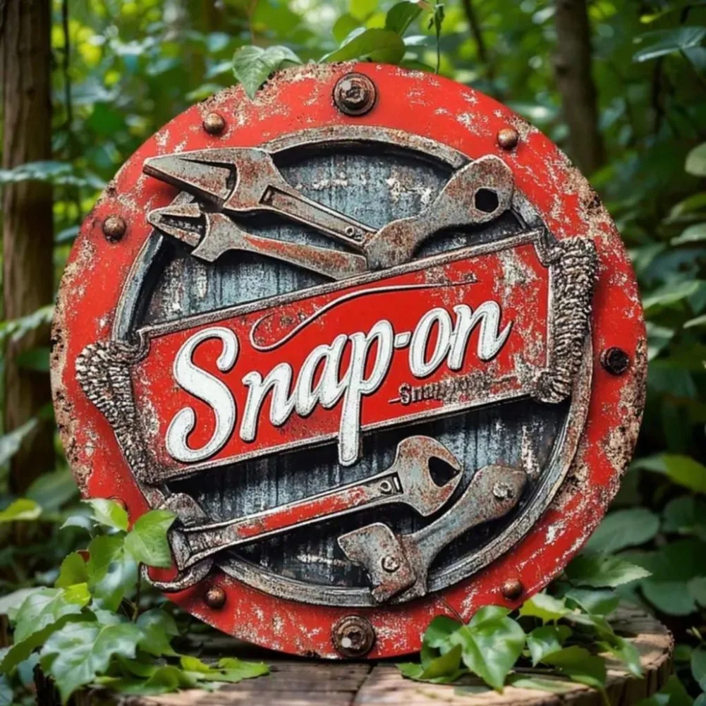 Snap-On Seni Dinding Logam، Tahan Lama، Tanda Aluminium 8 "، لـ Hiasan House & Pajabat، Kalis Karat، Ringan