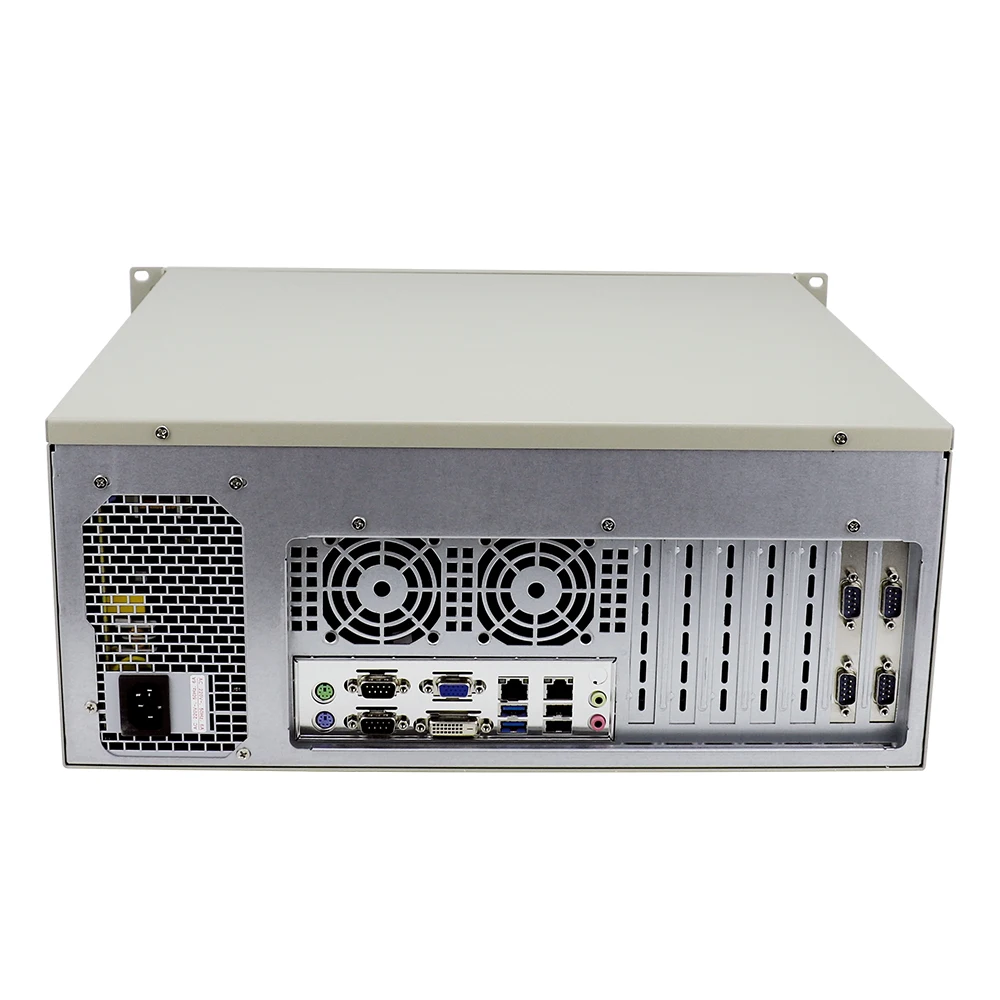 4U Rack Mount Server Industrial Computer with Desktop CPU Intel I3 I5 I7 Support 6 3.5 Inch HDD and Win XP