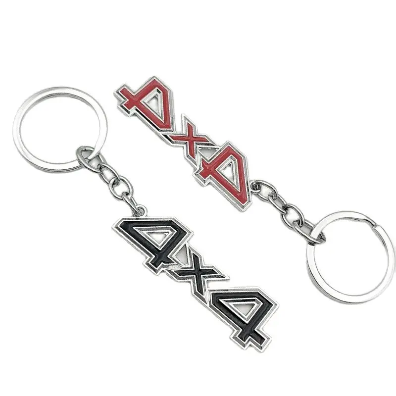 Women Men Key Holder Metal 4x4 Car Keychain For 4X4 Keychain Accessories