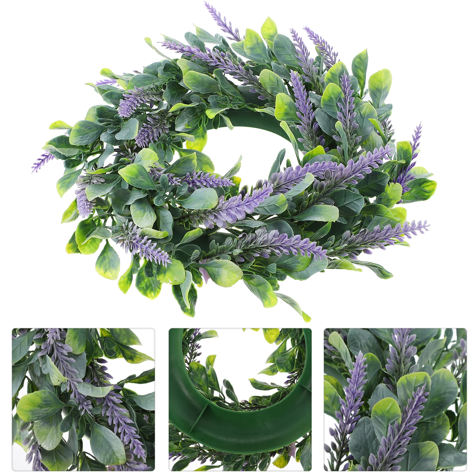 

Lavender Wreath Door Hanging Garland Decorative Wall Hanging Wreath for Home Photography Prop Artificial Floral Garland