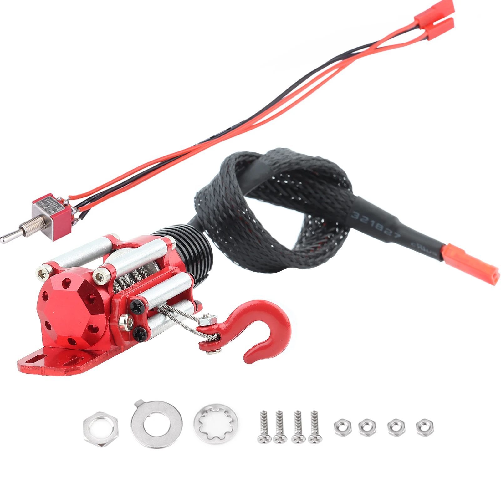 

RC Winch Metal 1:10 RC Crawler Climbing Cars Electric Metal Winch for SCX10 D90 D110 TF2 TRX4 KM2