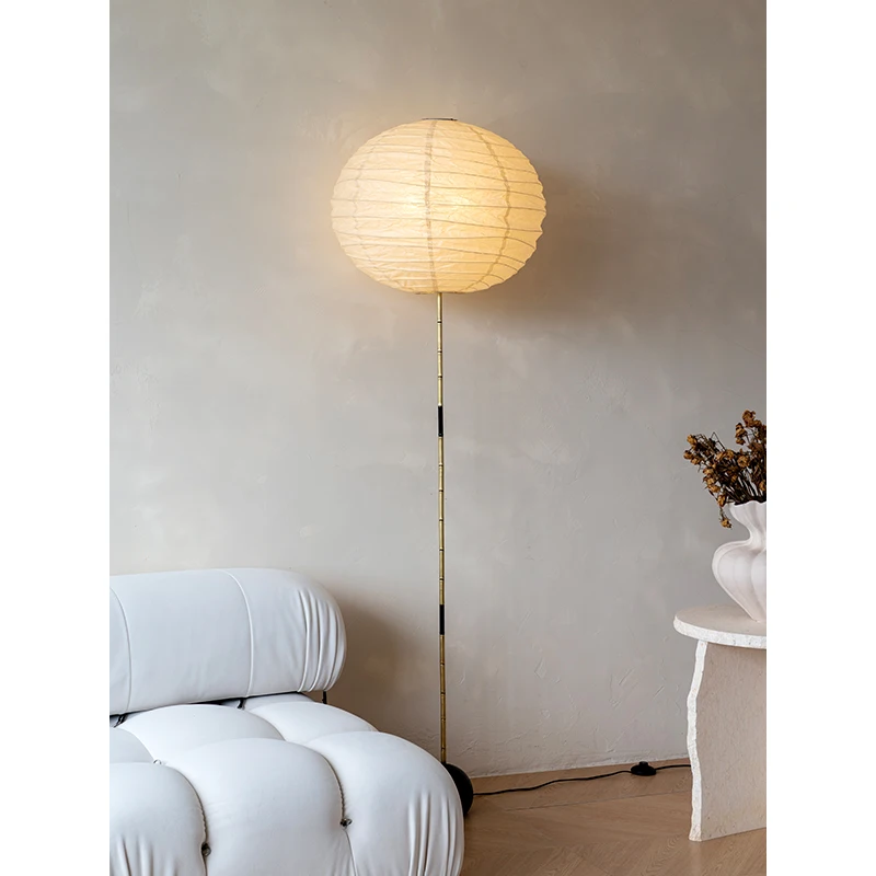

Floor lamp, brass bamboo simple living room medieval bedroom study