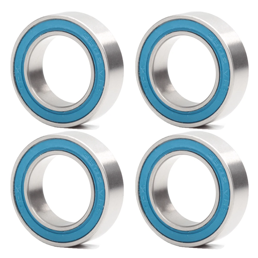 4 pezzi 3801-2RS cuscinetto massimo 12*21*7mm doppia fila sfere piene sospensione bicicletta perno parti di riparazione 3802 2RS cuscinetti a sfera