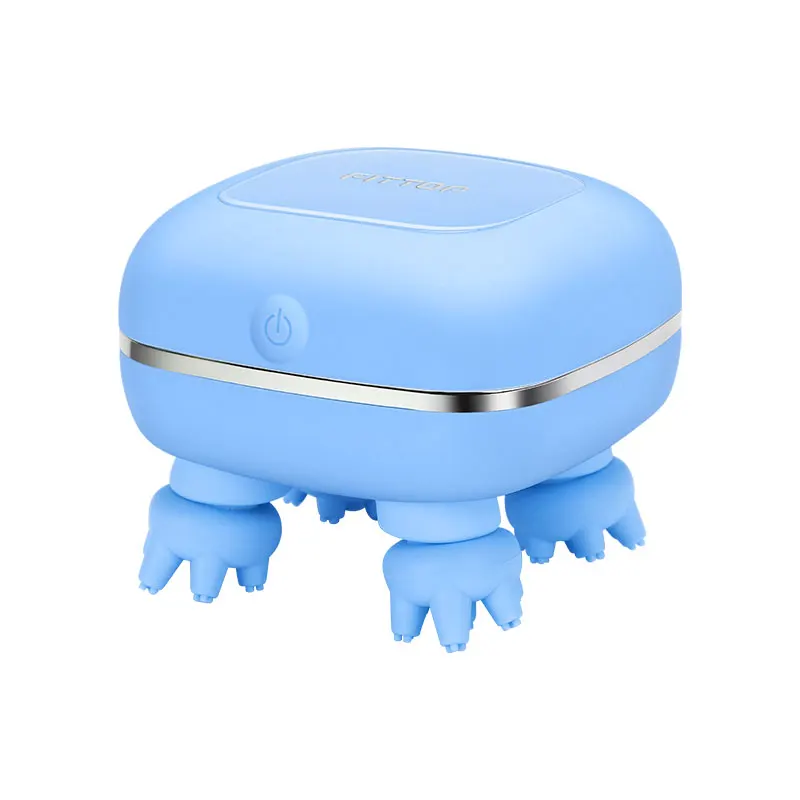 Nieuwe collectie 190g lichtgewicht elektrische mini-hoofdhuidmassage, draagbare waterdichte aangedreven hoofdhuidmassager