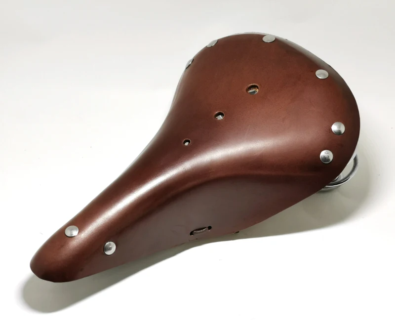 G98 Fahrradsattel aus reinem Rindsleder, handgefertigt, Sitzkissen, Fahrrad, Sport, Retro, Vintage, Fahrrad, Fahrradsattel – Detail 23