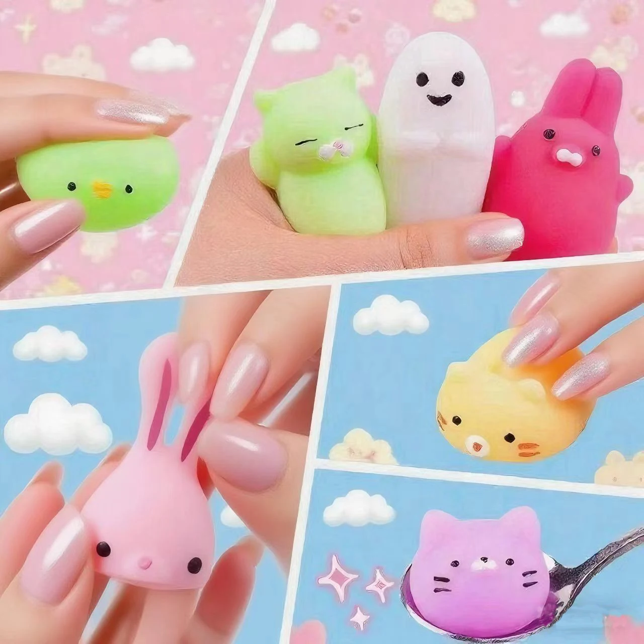 10 قطعة صغيرة لطيف الكرتون الحيوان الإجهاد الإغاثة لعب للبنين بنات حفلة عيد ميلاد لصالح بيناتا حشو كرنفال الاطفال لوازم الحفلات #3