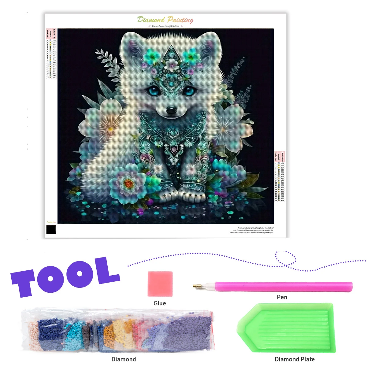 RUOPOTY Diy Diamond Painting Dog Animal Diamond Art Full Round Diamond Embroidery Decorations For Home Decors Gift