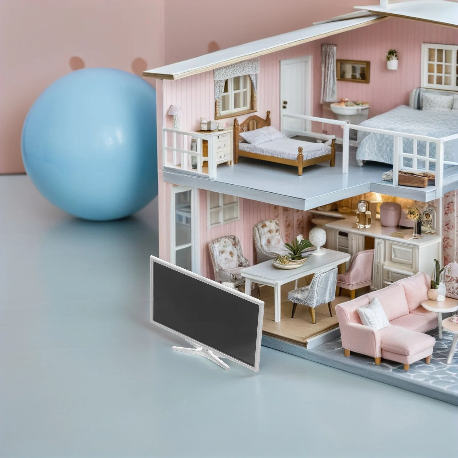 

5 Pcs Vintage Mini Simulated Office House Abs Miniature Dollhouse Accessories Stuff