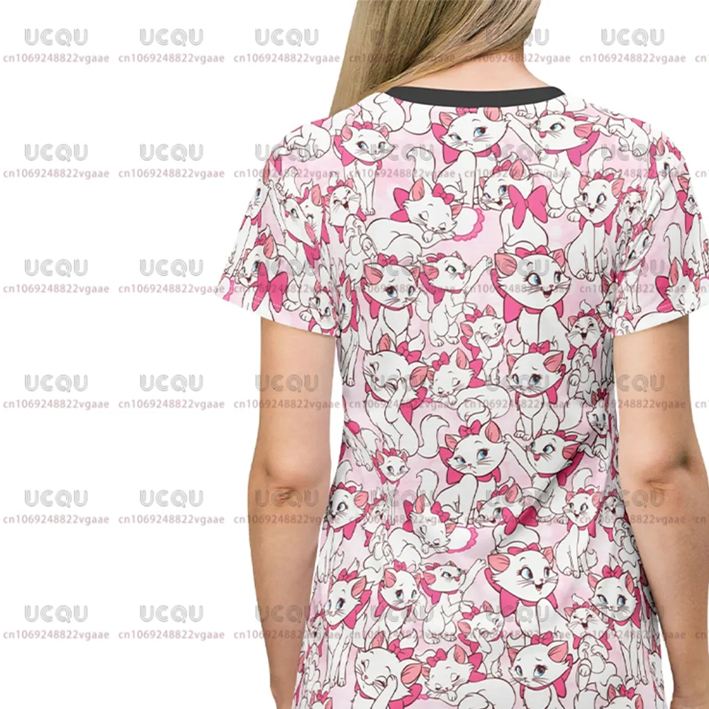Daisy femmes t-shirt jupe cadeau fête Y2k vêtements 2025 été décontracté doux haut pour filles Marie avec son rose arc t-shirt robe nouveau