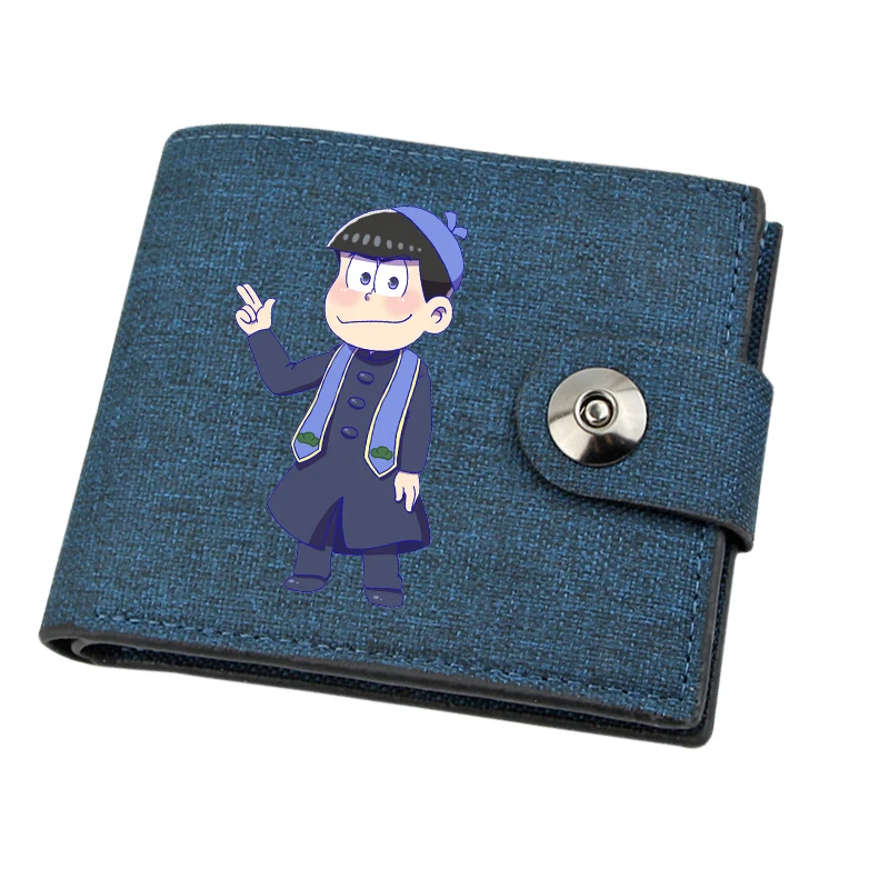 Porte-cartes en toile pour adolescents, porte-monnaie masculin, porte-monnaie de dessin animé Osomatsu San pour enfants