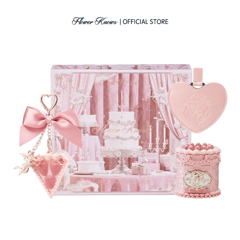 

Flower Knows makeup gift set Fairy Pink Moments Set/Berry Enchanted Garden Set/Lunar Luster Spellbook Set