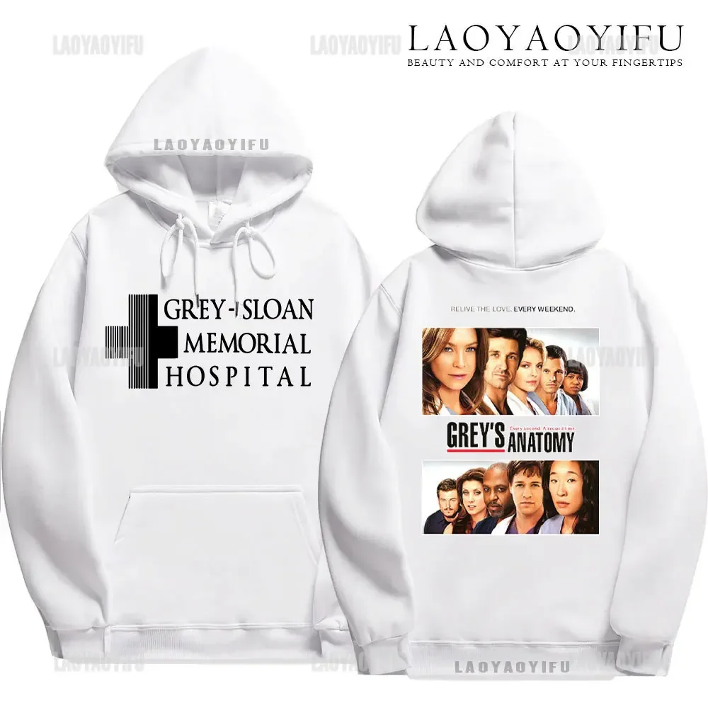 Woman Grey'S Anatomy Spring Hoodie Sweatshirt Grey Sloan Memorial Hospital Men Hoodies Casual Long-Sleeved Pullovers Hoody