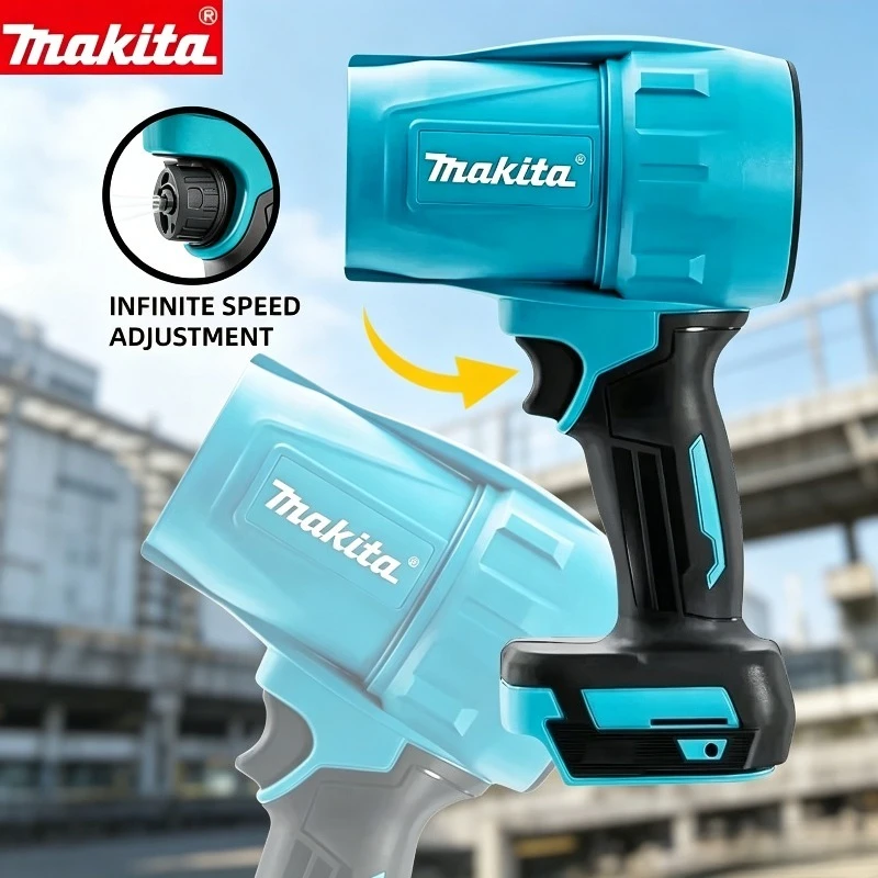 

Makita Cordless Violent Blower Turbo Jet Fan Electric Air Duster Rechargeable With Light Car Cleaning Tool For 18V Battery