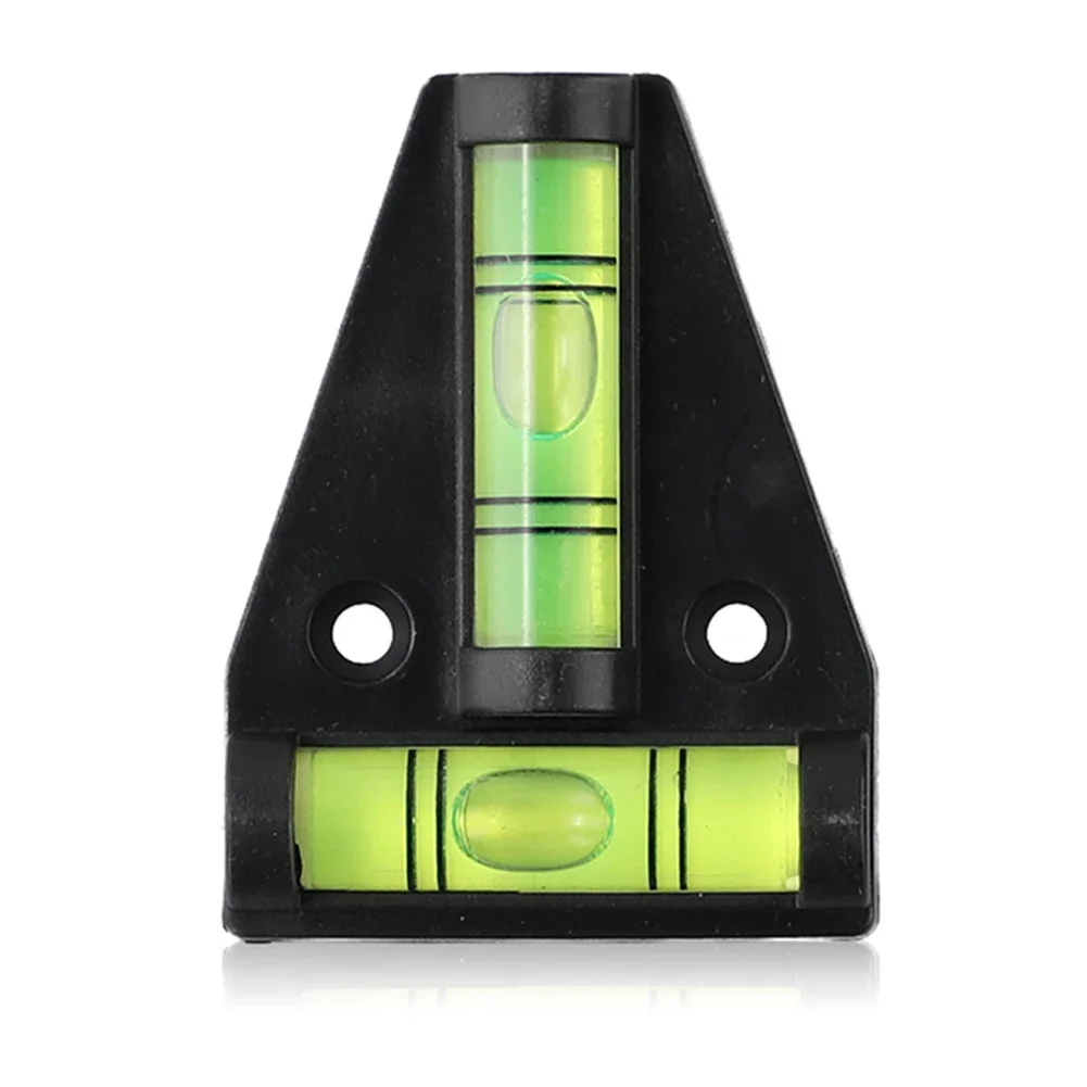 Horizontal Plastic Mini T Type -Spirit Level T-type Scope Triangle Level Measuring Kit -Bullseye Level Bubble Inclinometer