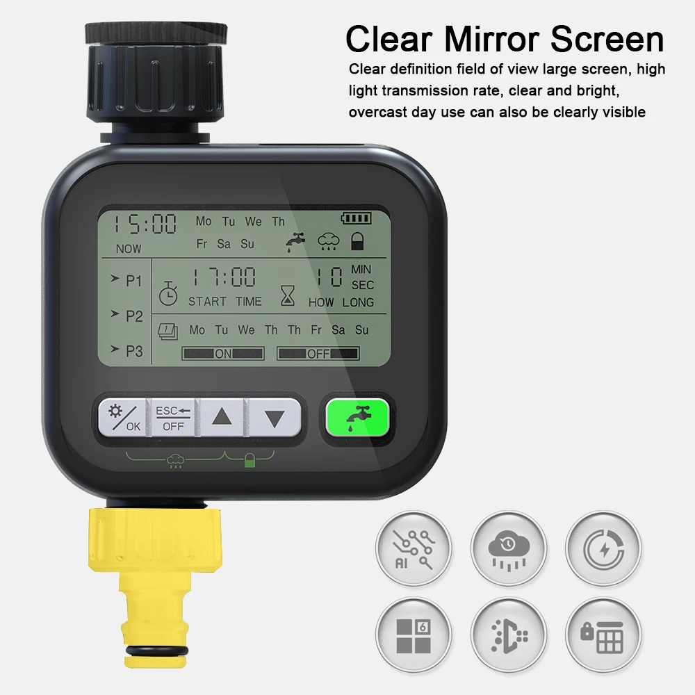 البستنة الري الموقت التلقائي سقي جهاز حديقة شرفة المطر الاستشعار التحكم نظام الري الذكي تحكم