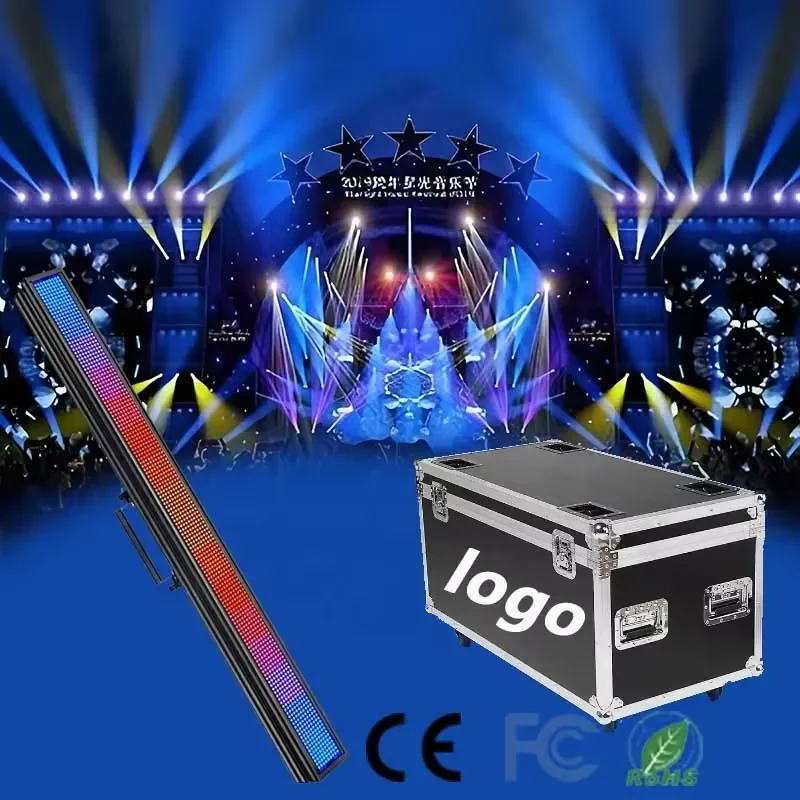 Stage Lighting Led 1296 Pcs 0.5W Pixel RGB Strobe Light Strip Wall Washer Light 16 Segment Dream Pixel bar Light