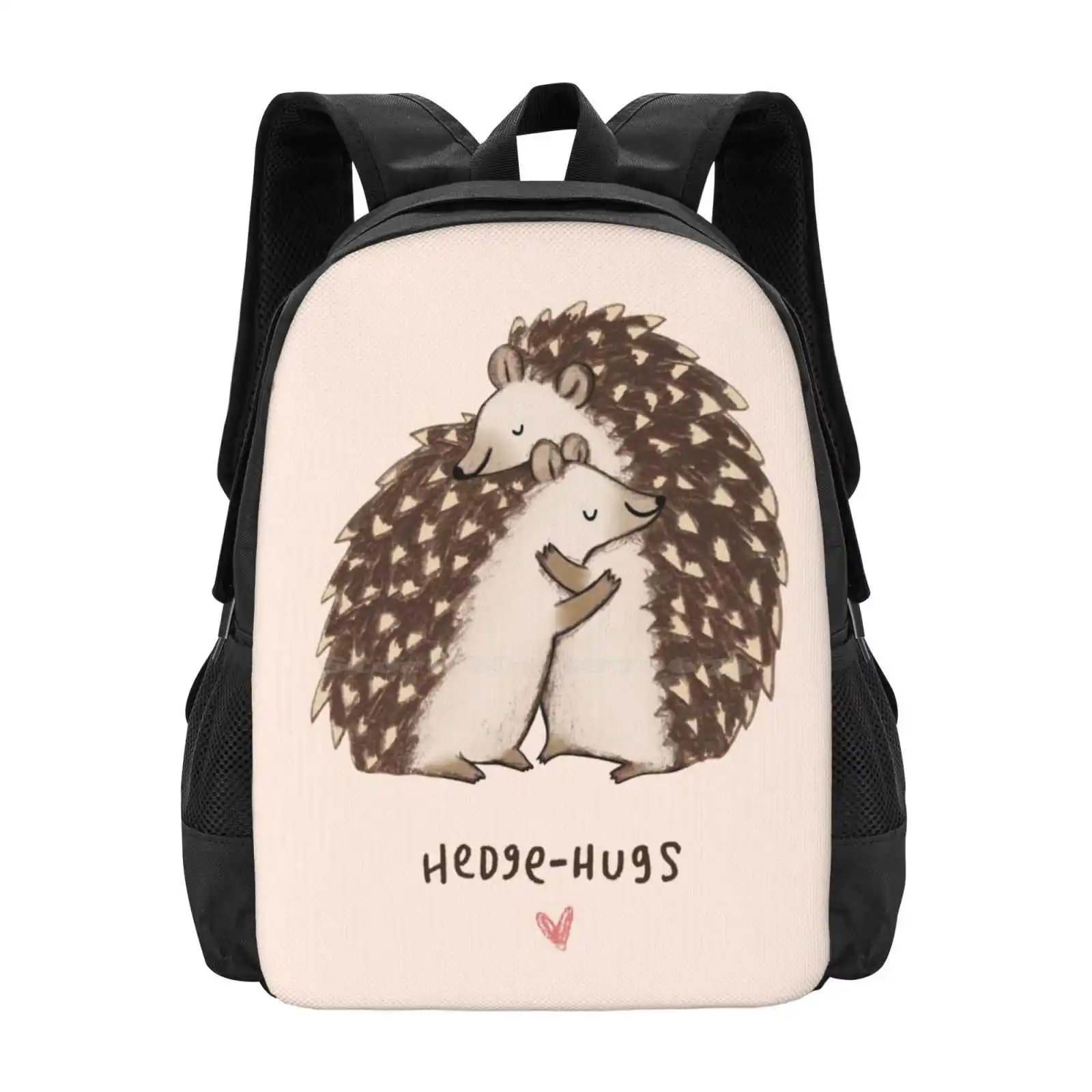 Hedge - Hugs Hot Sale Backpack Fashion Bags Hedgehugs Hedgehogs Hedgepig Cuddle Squeeze Cute Kawaii Adorable Lovely Pygmy Sweet