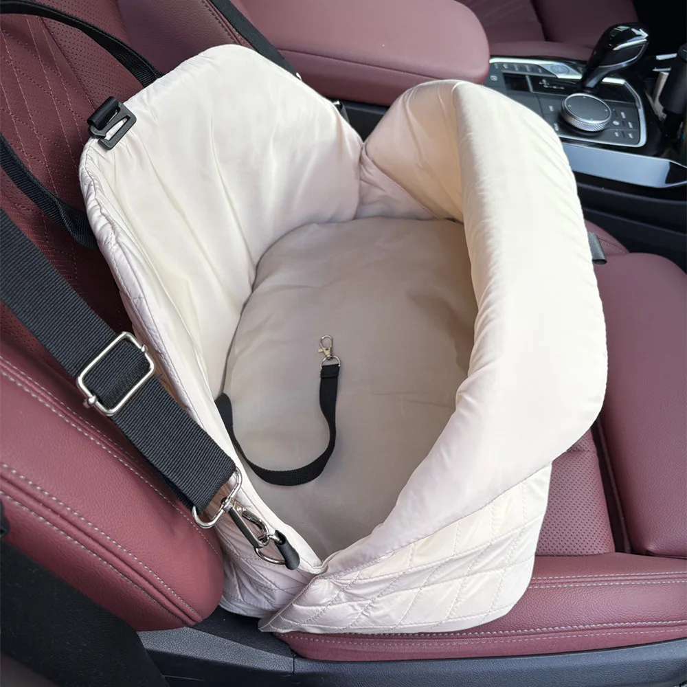 Bolsa de transporte portátil para mascotas, cálida perrera, Control de asiento de coche, portadores antideslizantes, cama segura para cachorros,