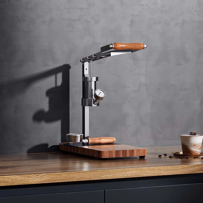 1/2 hand-pressed coffee machine, small household semi-automatic espresso tie rod Aleman manual extraction
