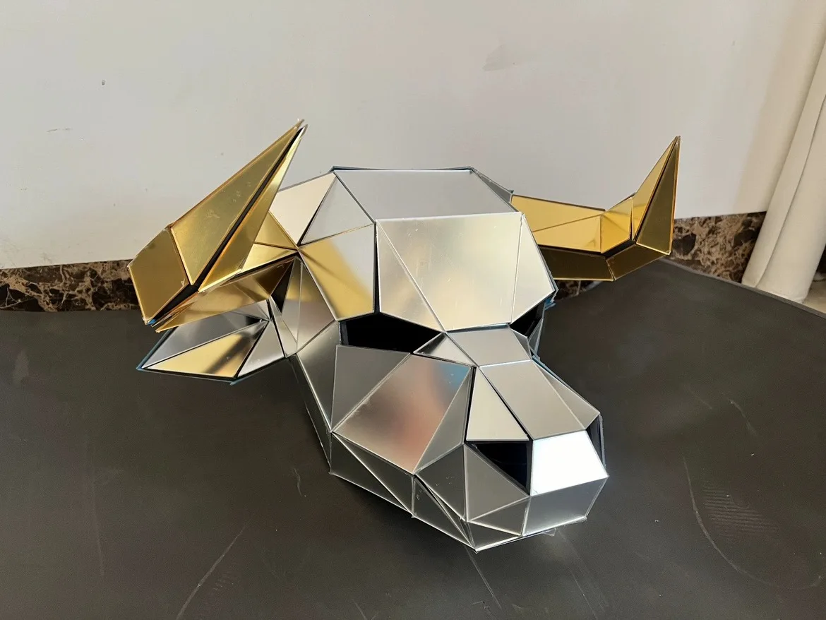 Mirror masks, animal helmets, celebration parties, nightclub performances, acrylic hats for stage shows.