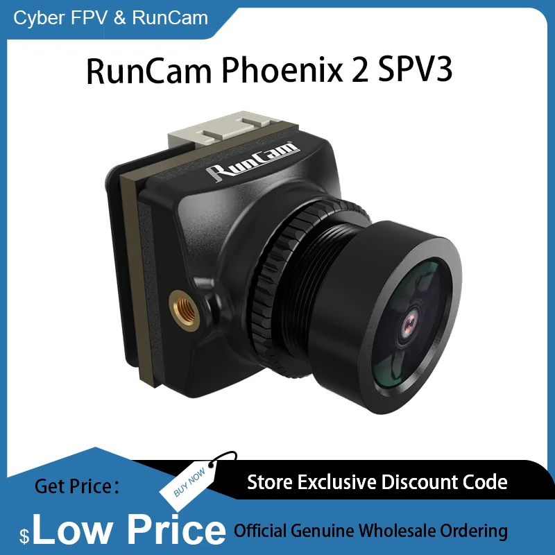 

RunCam Phoenix2 SPV3 160° FOV Analog Camera 1500TVL Freestyle FPV for Drones