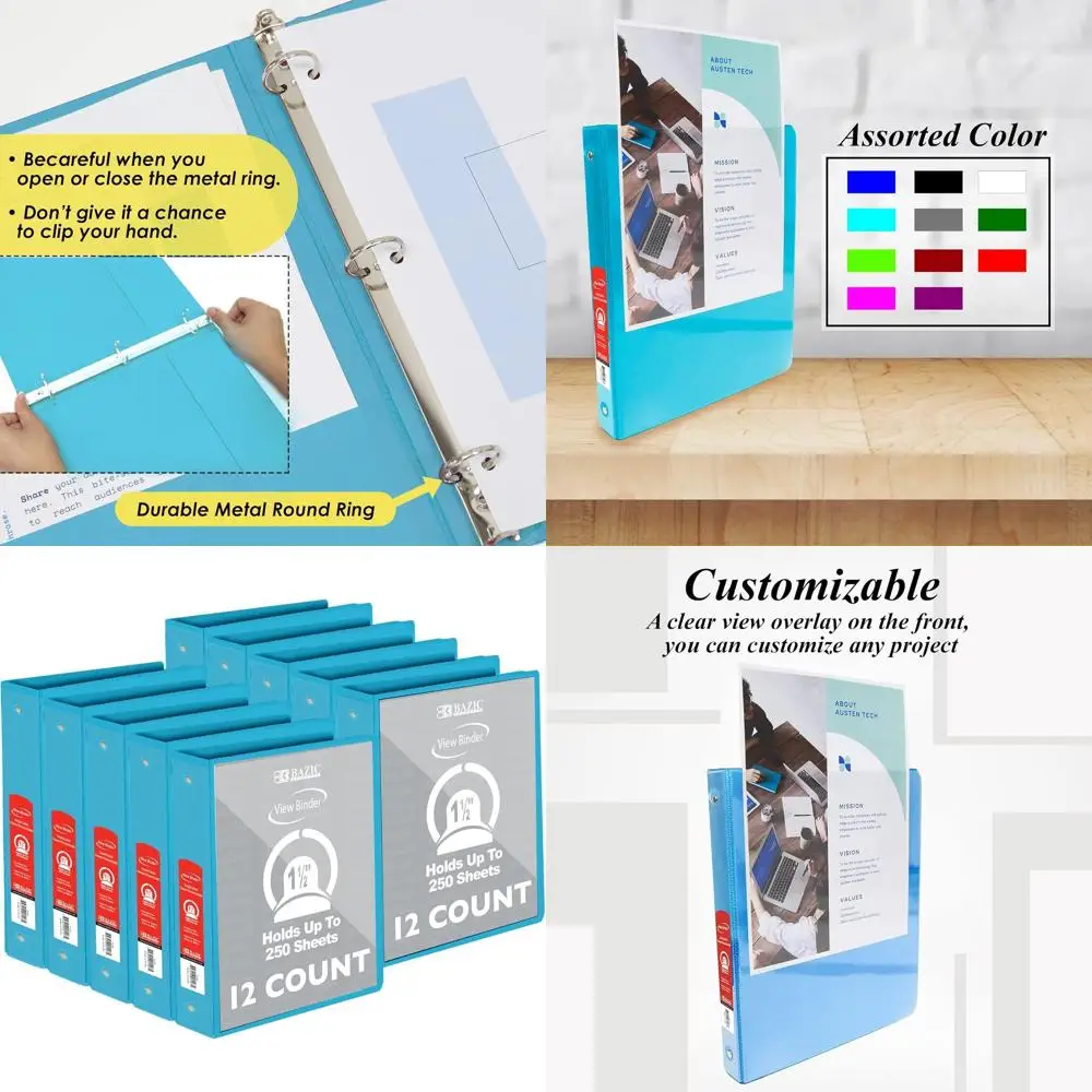 

Экономичная папка-биндер Cyan 1.5 с прозрачной накладкой, круглыми кольцами, вместимостью 250 листов, упаковка 12 штук.