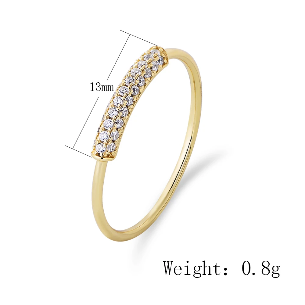 2023 luxury simple style jewelry ring Anniversary Bands Broken diamonds twine Ring