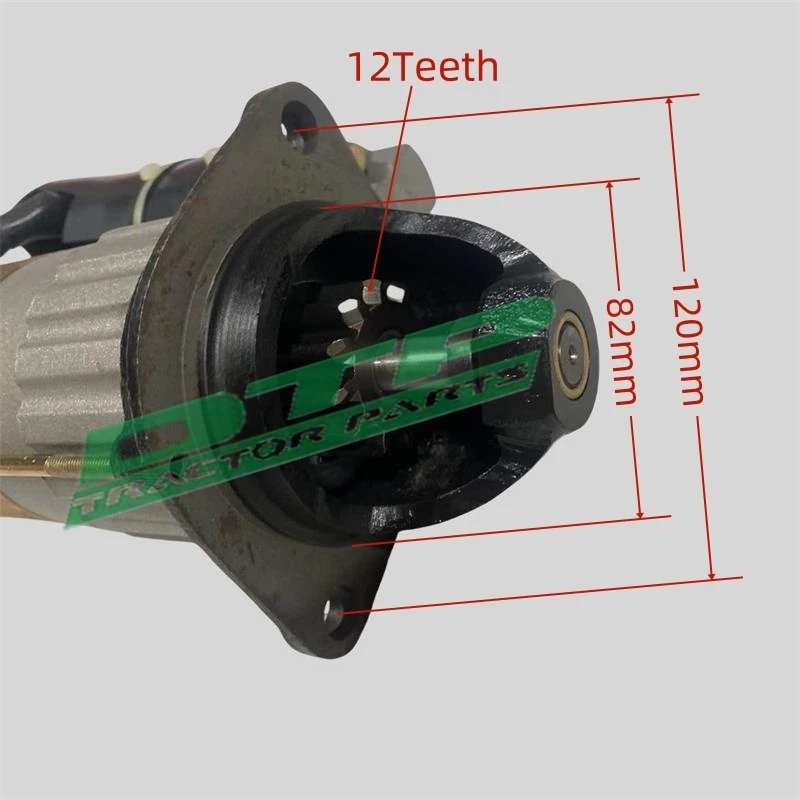 QDJ152TD starter motor(12V,3.8KW) for tractor JM304/JM354 with Jiangdong TY395E,TY395IT,TY3100IT engine