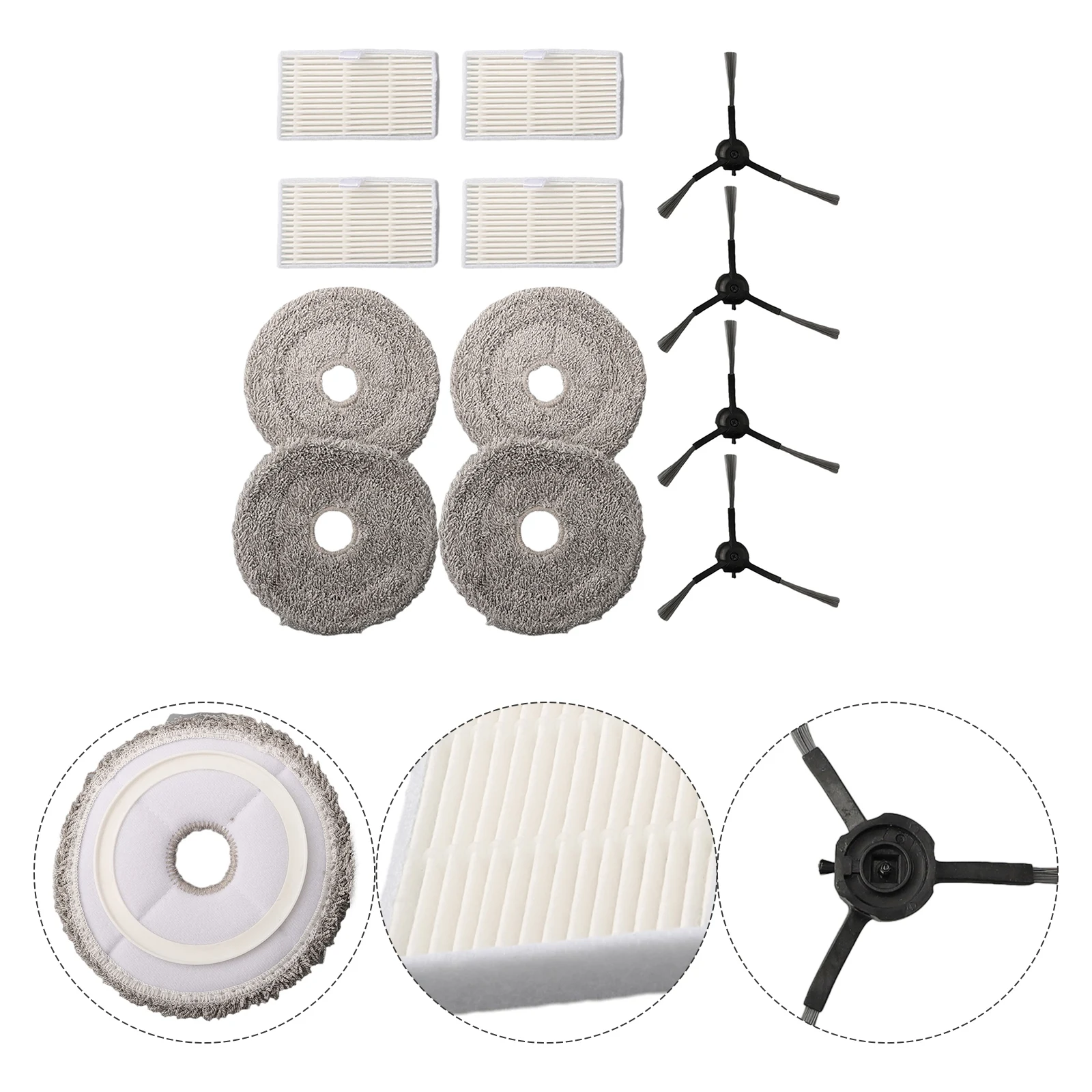 Maintain A Clean And Refreshing Home With For MC1 Robot Vacuum Cleaner Replacement Parts Side Brush Filter Cloth In Stock