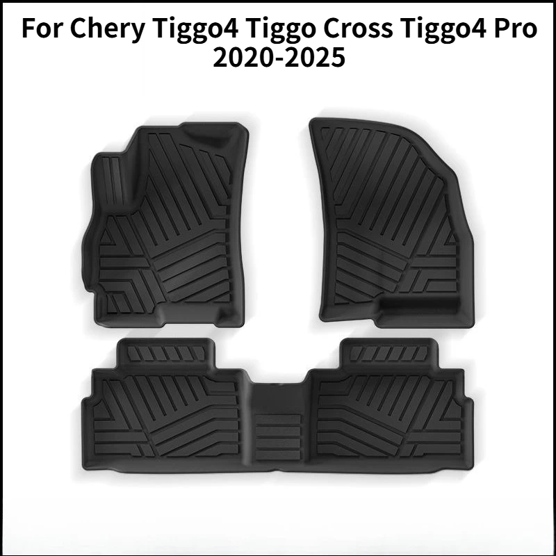 Car Floor Mat All-Environmentally Friendly TPE Trunk Mat For Chery Tiggo4 Pro Tiggo4 Tiggo Cross 2020-2025  Heavy-duty Thickened