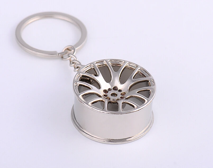 Wheel Rim Key chain Hot SALE High Quality metal Keychain Car Key Chain Key Ring wheel hub Key ring wholesale #1-17156 - Image 4