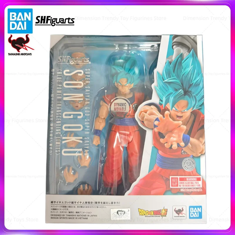 Bandai Auf Lager S.H.Figuarts Anime Dragon Ball Super SSB Super Blue Son Goku Original Actionfigur Modell Spielzeug Sammlung Geschenk TT