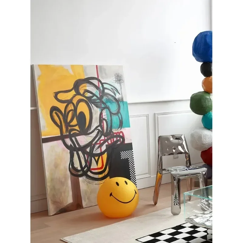 Trendy brand art living room Donald Duck hanging paintings, stair cartoon prints