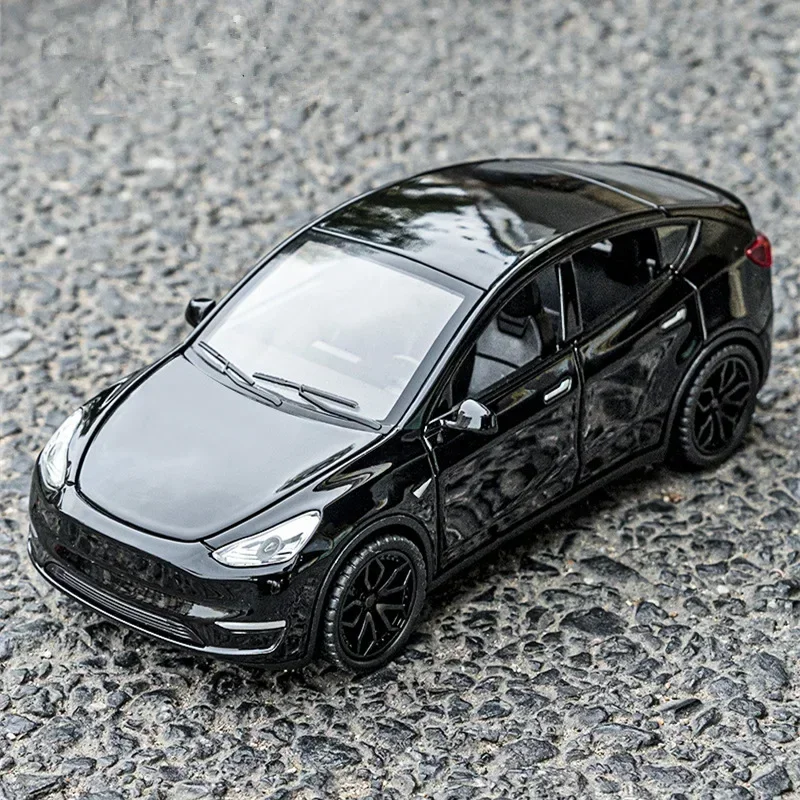 

1:32 Tesla Model Y SUV, модель автомобиля из сплава, имитация литья под давлением металлических транспортных средств, модель автомобиля, коллекция звуков и света, детская игрушка в подарок