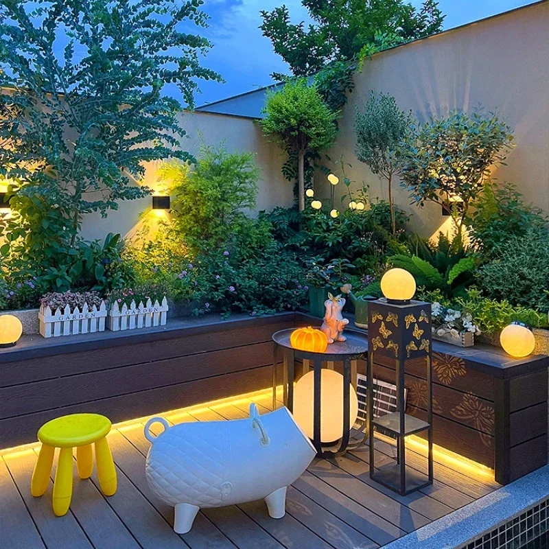 

Courtyard Decoration, Rooftop Terrace, Garden Layout, Balcony Atmosphere Lights, Courtyard Solar Lights, Outdoor Floor Lamps
