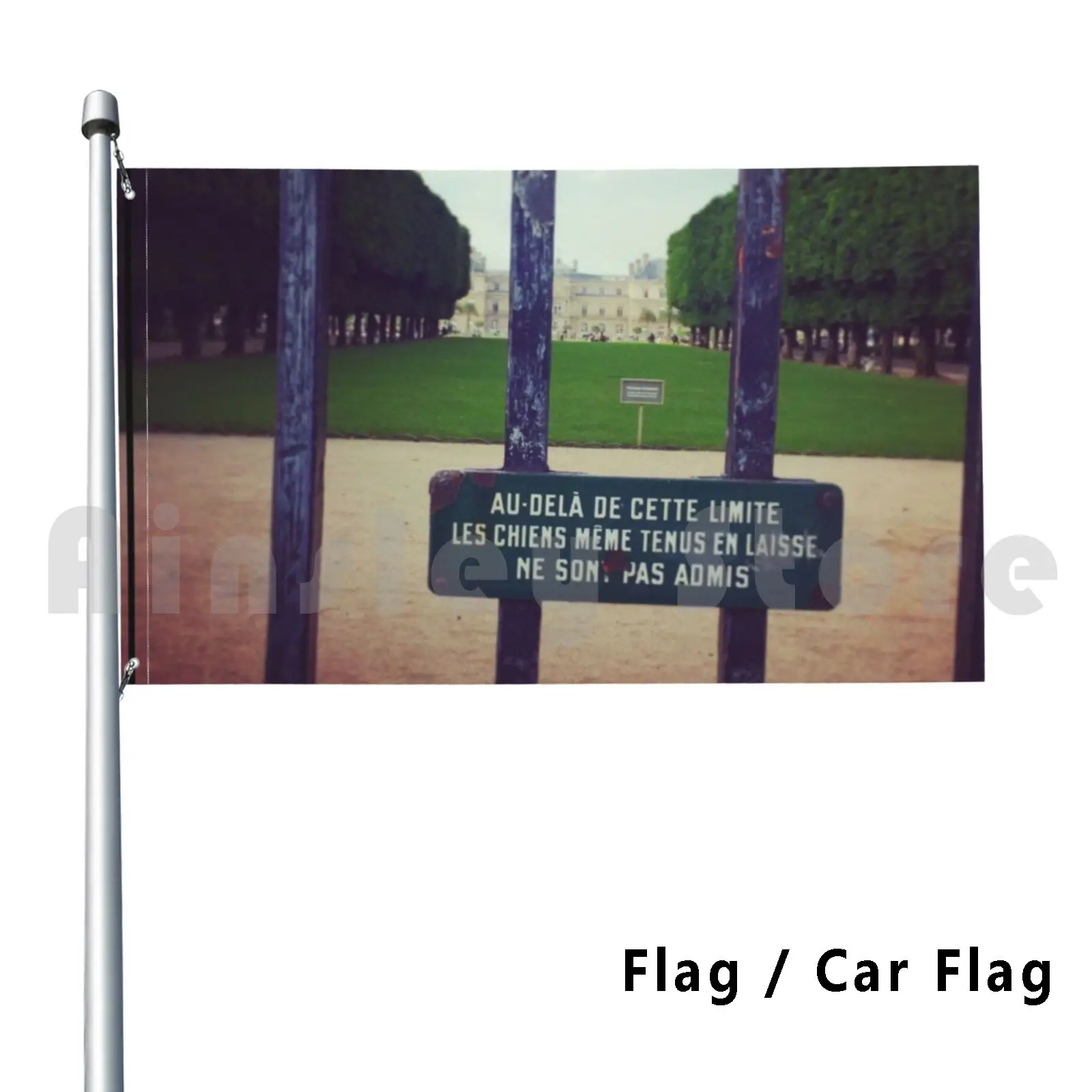 Gotta Be Above It Outdoor Decor Flag Car Flag Jardin Du Luxembourg Paris Parisian Garden French Garden Paris France