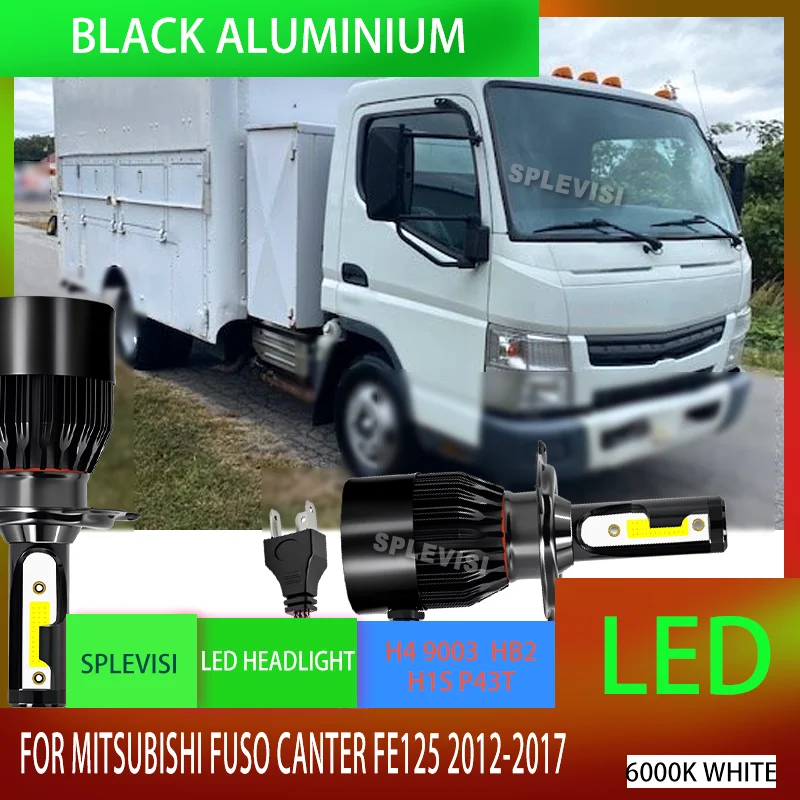 6000K LED Bulbs with High Bright White Light Uniform Illumination For Mitsubishi Fuso Canter FE125 2012 2013 2014 2015 2016 2017