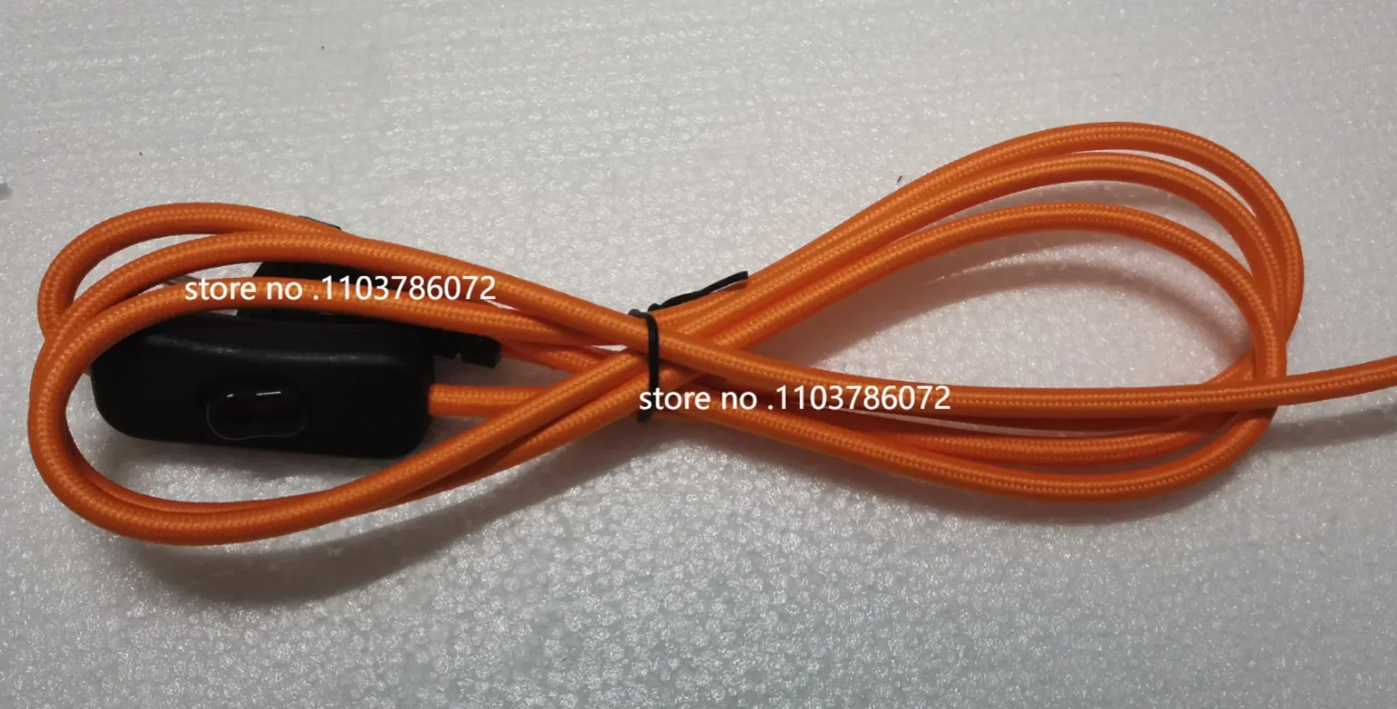220V AC Power Cords With European Plug Switch Classic Fabric Textile Covered Flex Cable Wire Extension Cord for Table Lamp