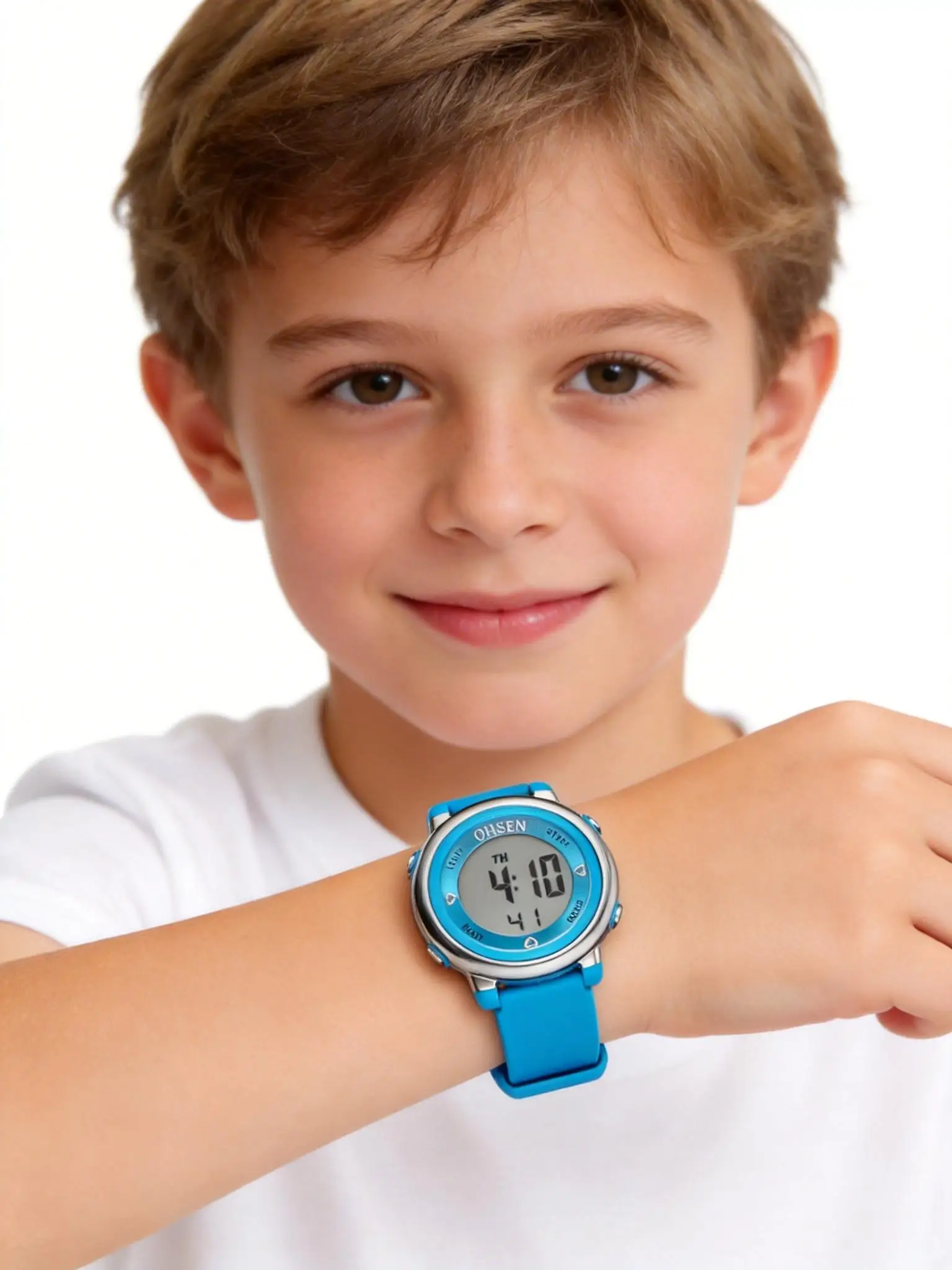 New Design Watch for Girl Women Sport digital LCD Watch 50M Diving Purple silicone strap cartoon Children wristwatch Kid Gift