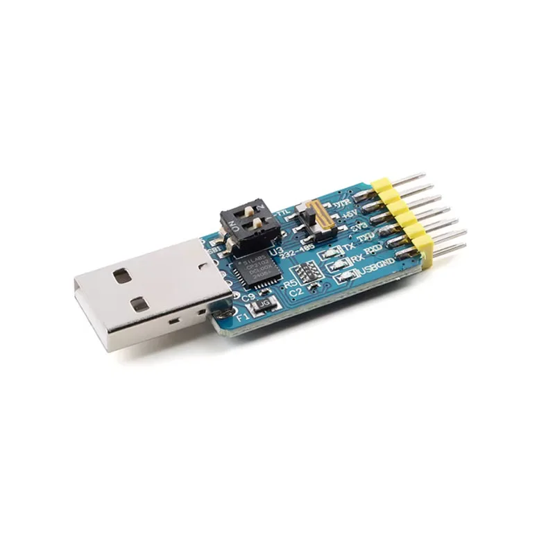 1/5/20pcs CP2102 6-in-1 USB-UART Serial Port Module USB to Serial multi-function CP2102 USB To TTL485 RS232 Adapter for Arduino