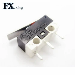 10pcs Limit Switch Push Button Switch 2A 125V AC Mouse Switch 3Pins Micro Switch 2A125V AC